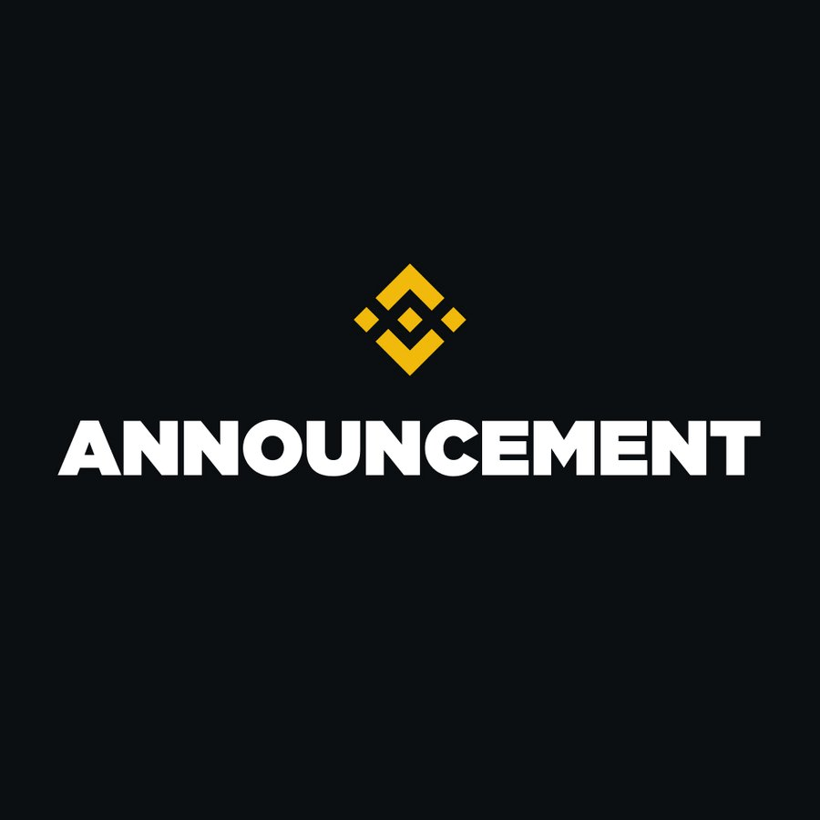 Binance announcement